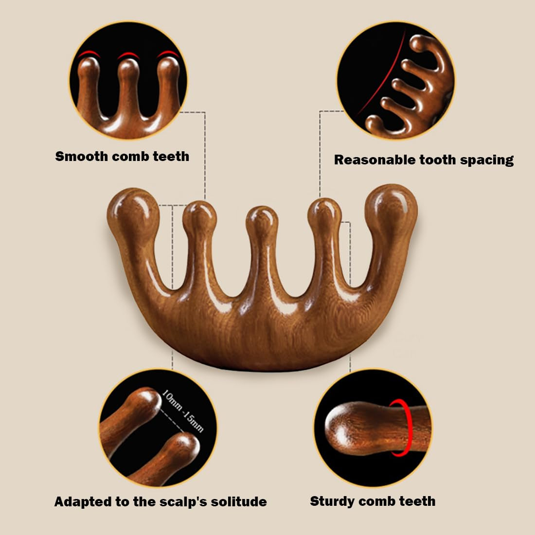 Resin Gua Sha Scalp Massage Comb