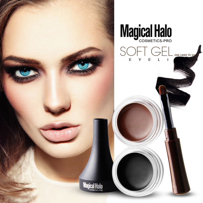 Aegte 3D Gel Kajal, Liner & Brow With Almond & Biotin