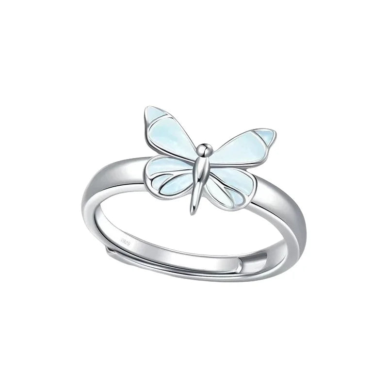 Elegant Butterfly Glow Ring
