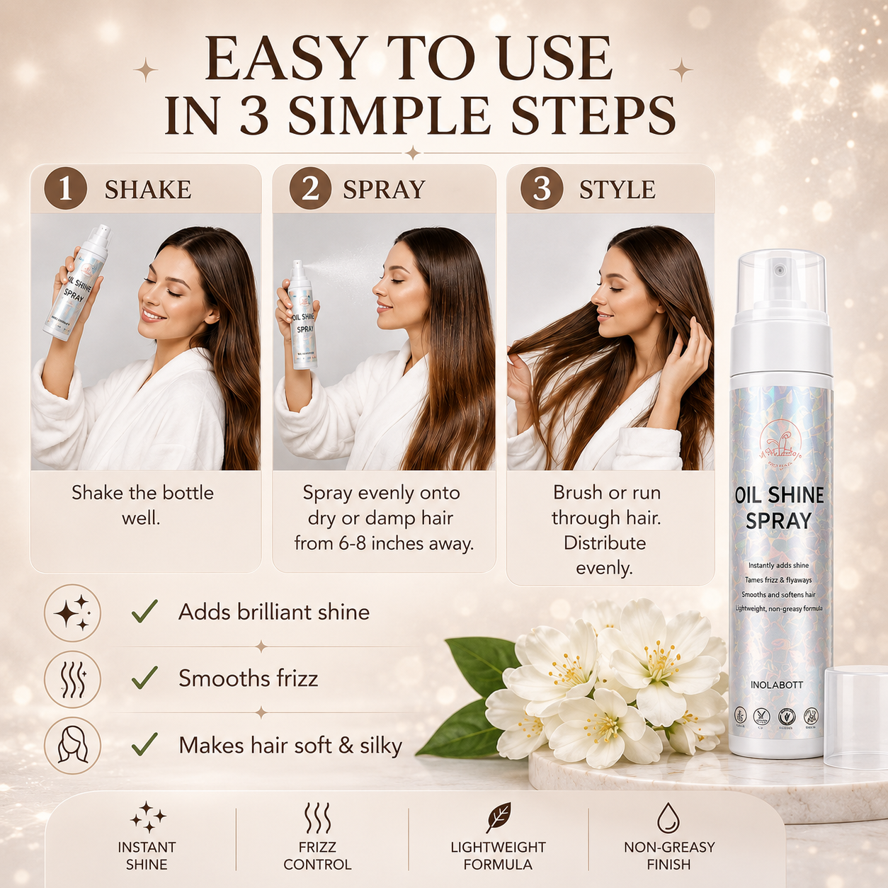 Instant Hair Shine & Finishing Spray