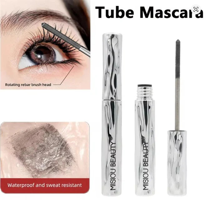 Waterproof Mascara Natural Black 3D Silk Fiber Eyelashes