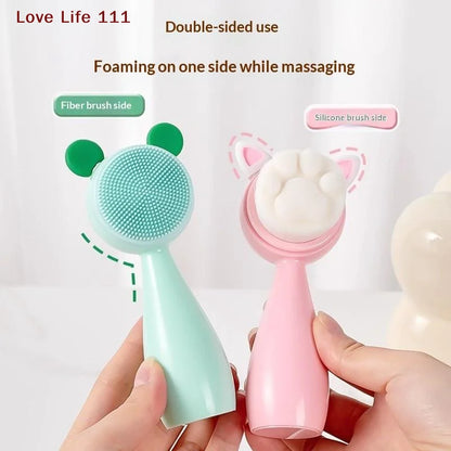 Cat Paw Double-Sided Face Cleansing Brush