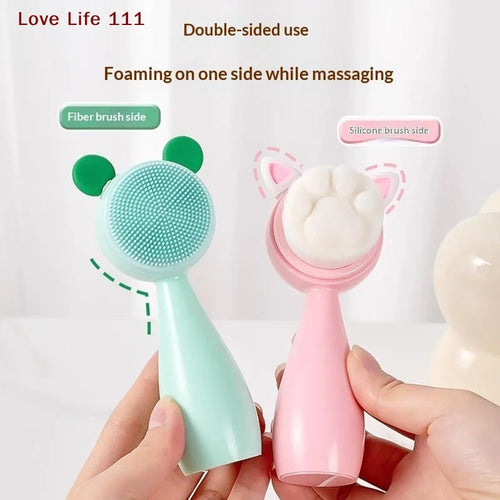 Cat Paw Double-Sided Face Cleansing Brush