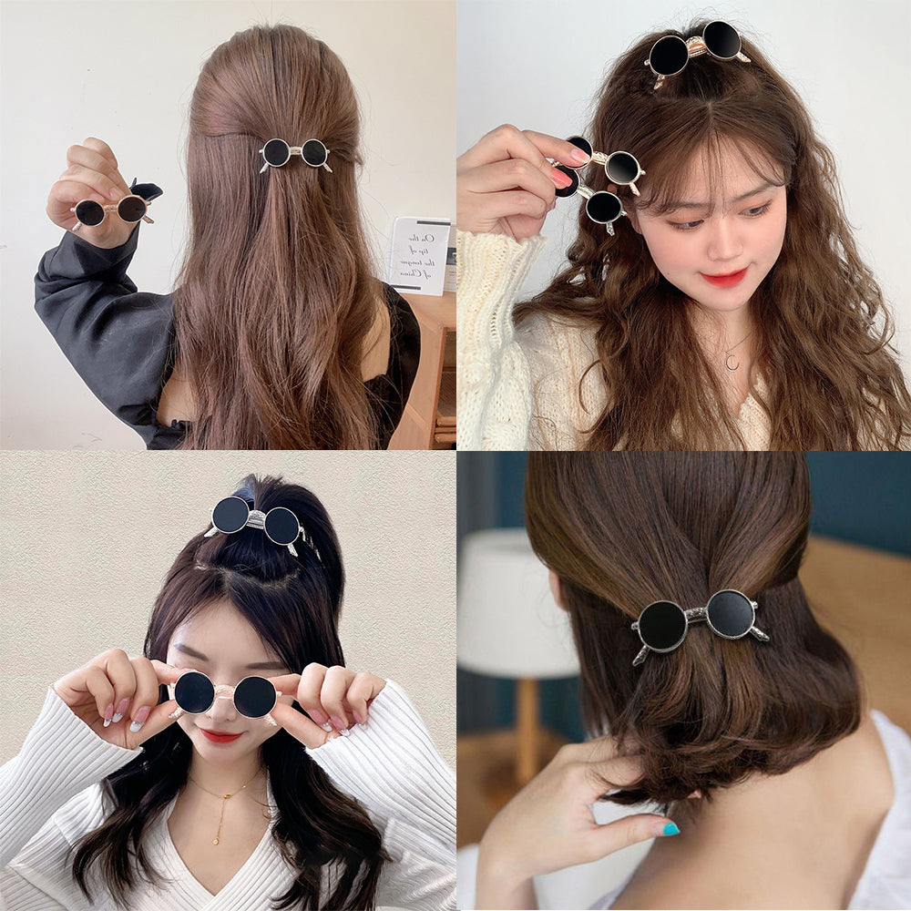 Sunglasses-Shaped Hair Clips