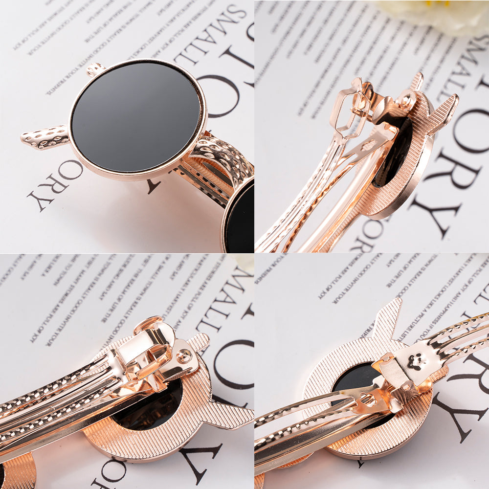 Sunglasses-Shaped Hair Clips