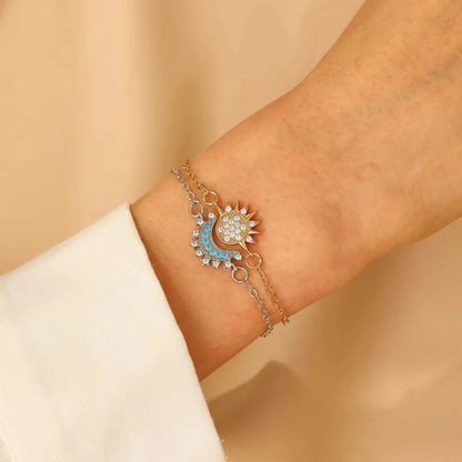 Sun and Moon Couple Bracelet Set