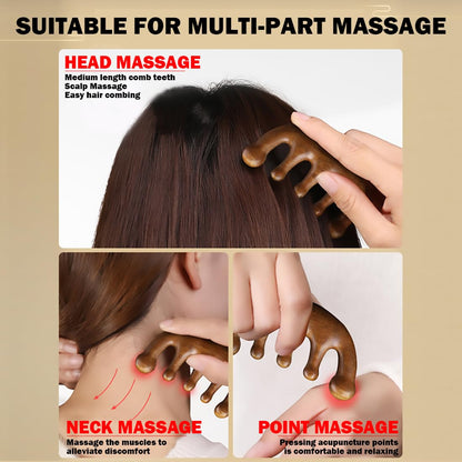 Resin Gua Sha Scalp Massage Comb