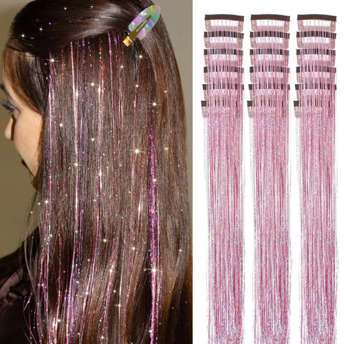 Shiny Glitter Hair Tinsel Extensions