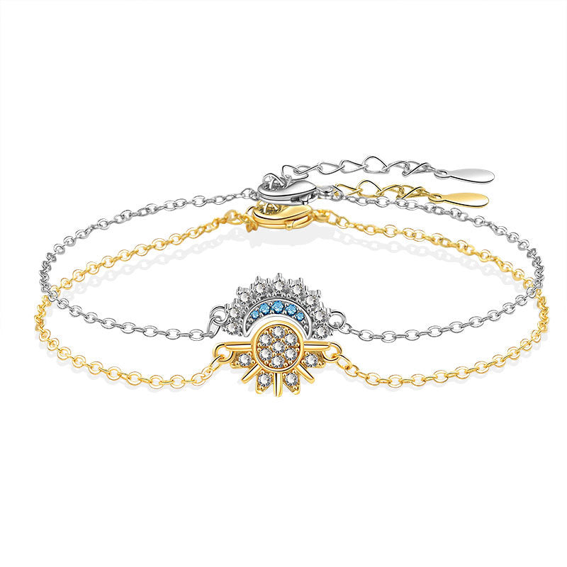 Sun and Moon Couple Bracelet Set