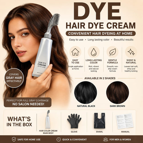 Instant Fruit Comb Natural Hair Dye Cream