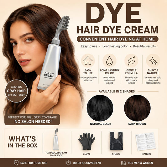 Instant Fruit Comb Natural Hair Dye Cream