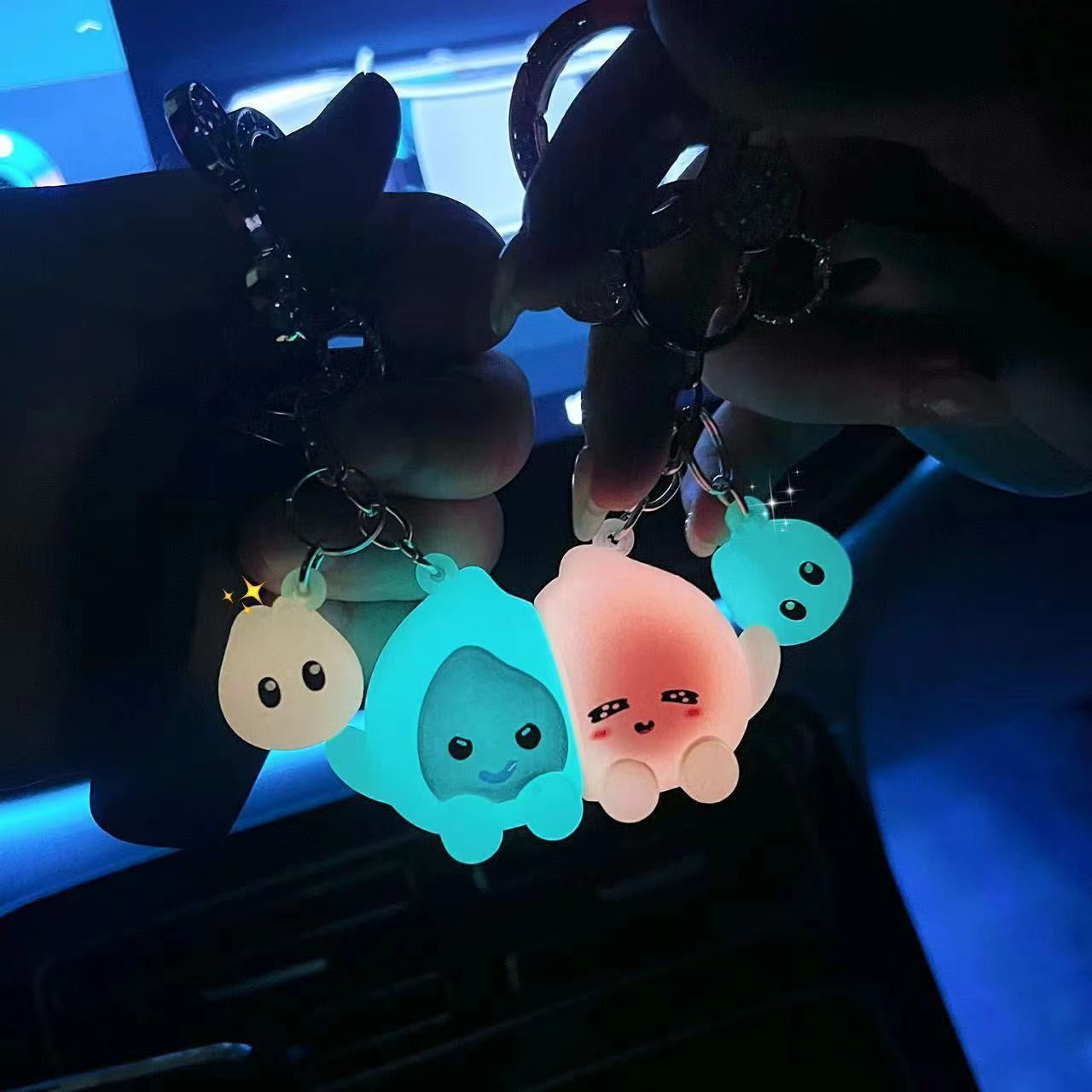 Magnetic Couple Keychains