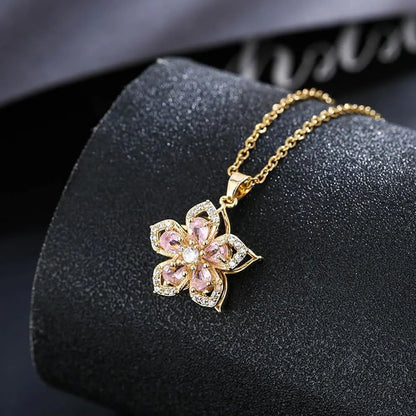 Princess Rapunzel Spinning Sundrop Flower Necklace