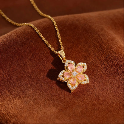 Princess Rapunzel Spinning Sundrop Flower Necklace