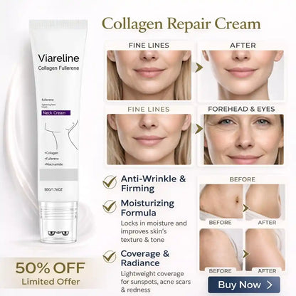 VIARELINE 3-in-1 Advanced Collagen Anti-Aging & Skin Tightening Repair Cream