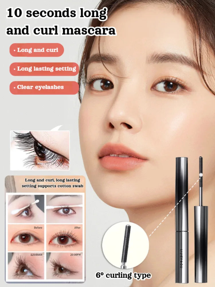 Waterproof Mascara Natural Black 3D Silk Fiber Eyelashes