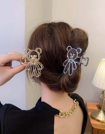 Cute Korean Bear Hair Claw Clip