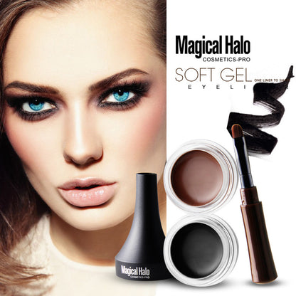 Aegte 3D Gel Kajal, Liner & Brow With Almond & Biotin
