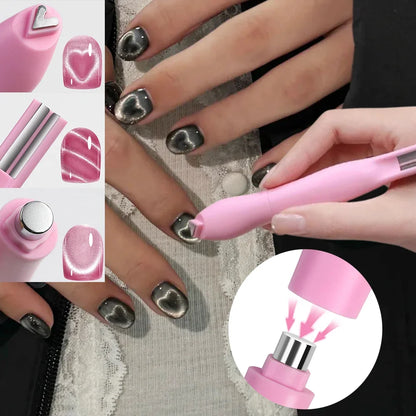 3-in-1 Love Heart Nail Magnet – Heart & Line Effects