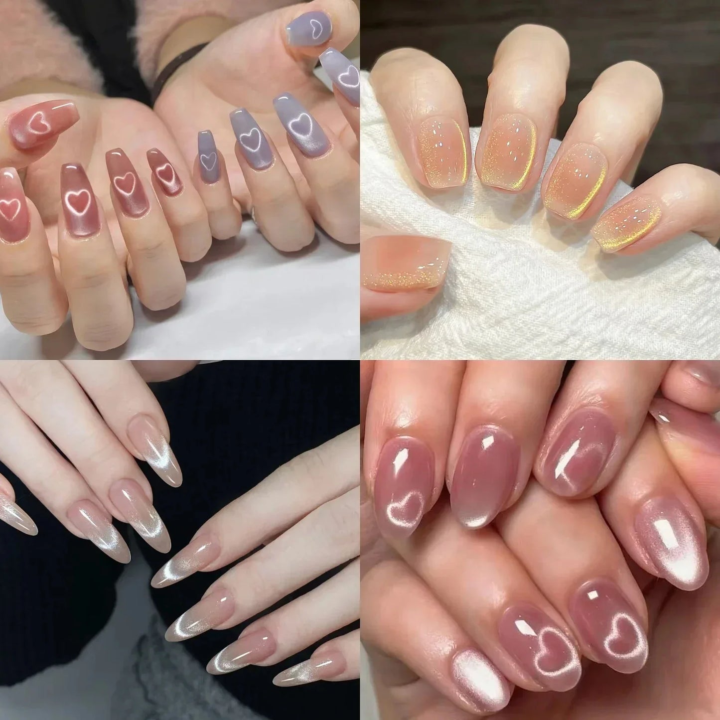 3-in-1 Love Heart Nail Magnet – Heart & Line Effects