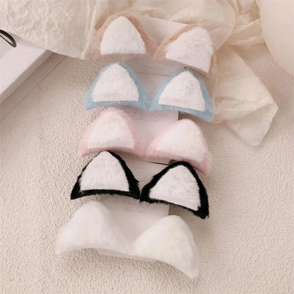 Soft Cat Ear Hair Clips – Korean Trend Style
