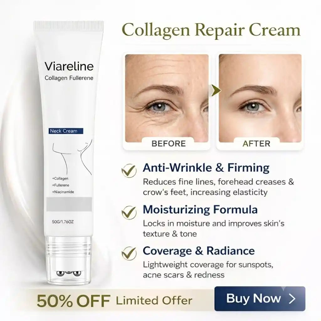 VIARELINE 3-in-1 Advanced Collagen Anti-Aging & Skin Tightening Repair Cream