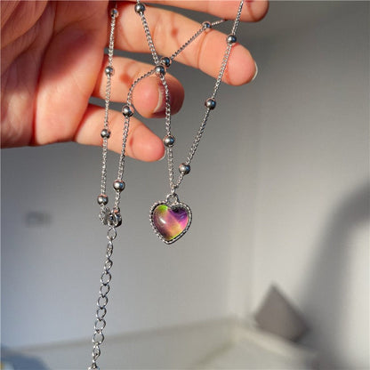 Color-Changing Mood Heart Necklace