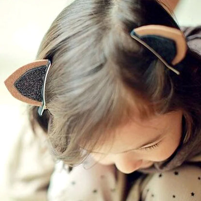 Soft Cat Ear Hair Clips – Korean Trend Style