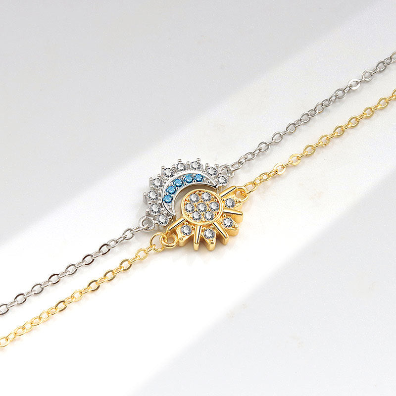Sun and Moon Couple Bracelet Set