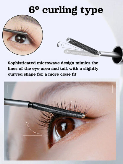 Waterproof Mascara Natural Black 3D Silk Fiber Eyelashes