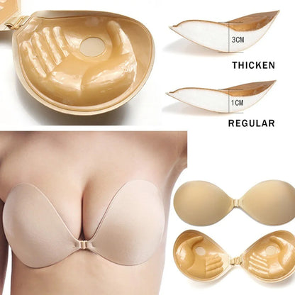 Seamless Invisible Push-Up Adhesive Bra