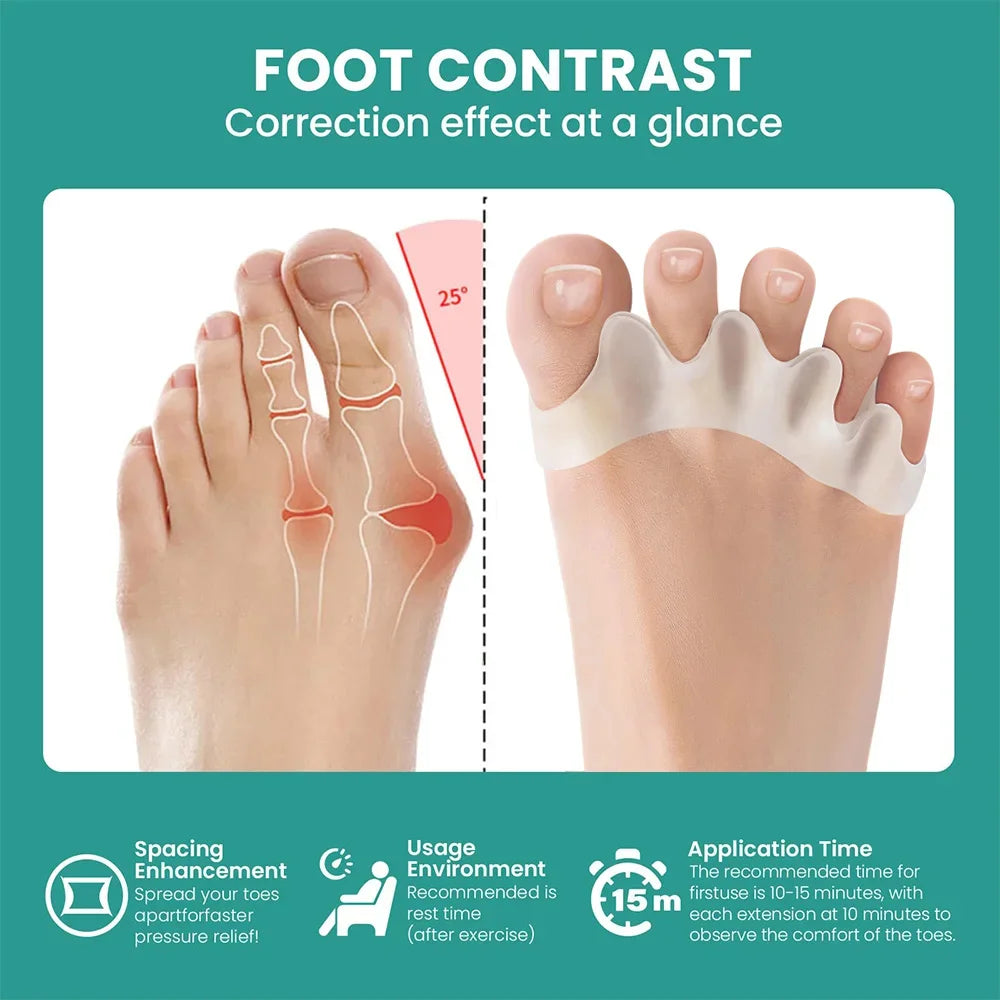 Soft Gel Toe Separator – Pain Relief & Foot Support