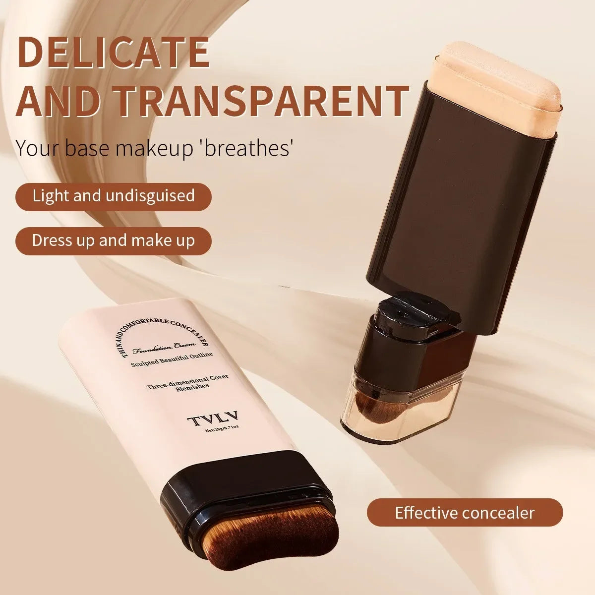 2-in-1 Flawless Foundation Stick with Brush