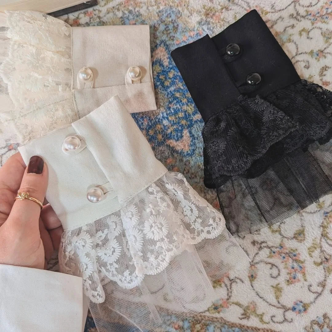 Elegant Lace Detachable Sleeve Cuffs