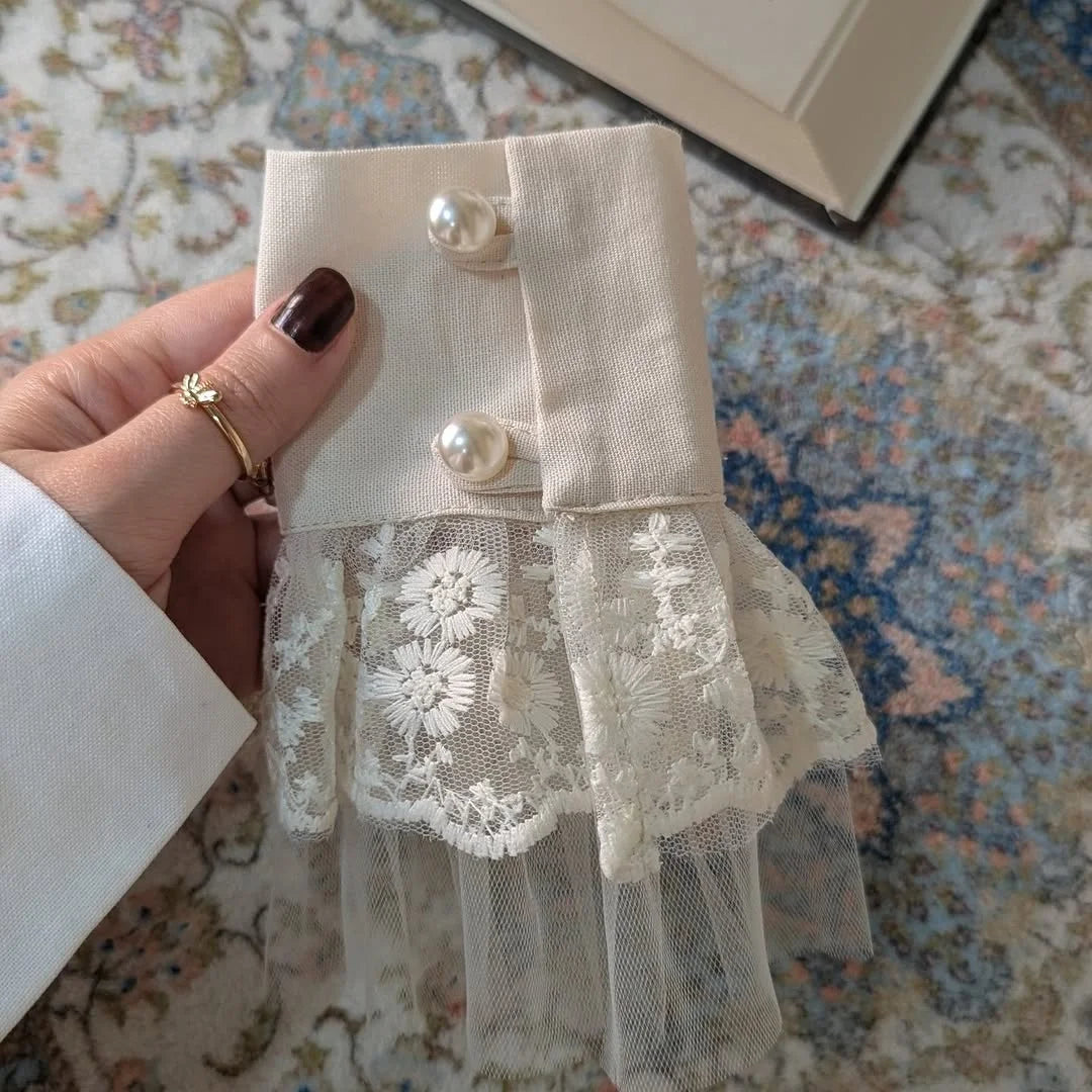 Elegant Lace Detachable Sleeve Cuffs