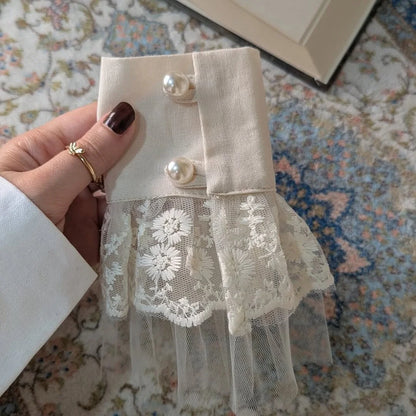 Elegant Lace Detachable Sleeve Cuffs