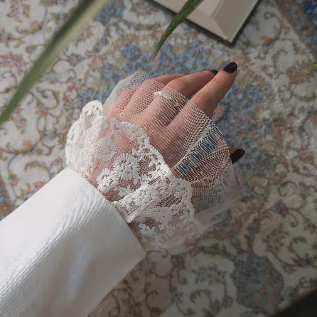 Elegant Lace Detachable Sleeve Cuffs