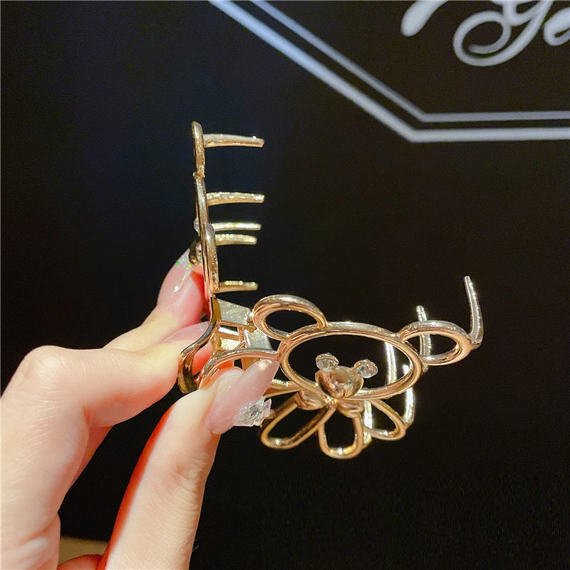 Cute Korean Bear Hair Claw Clip