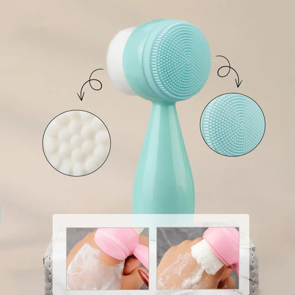 2-in-1 Facial Cleansing & Deep Pore Brush
