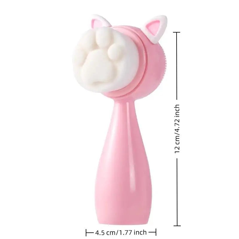 Cat Paw Double-Sided Face Cleansing Brush