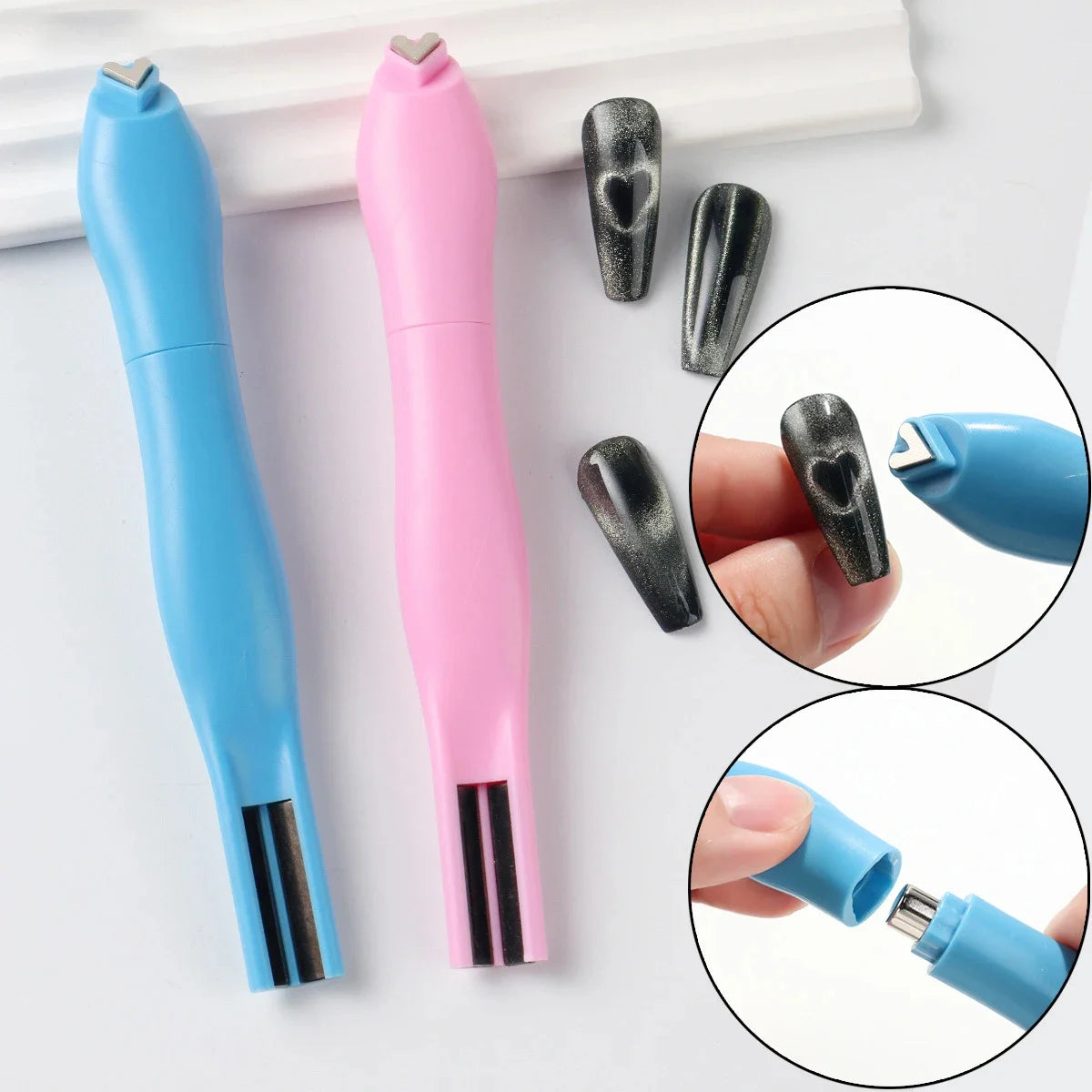 3-in-1 Love Heart Nail Magnet – Heart & Line Effects