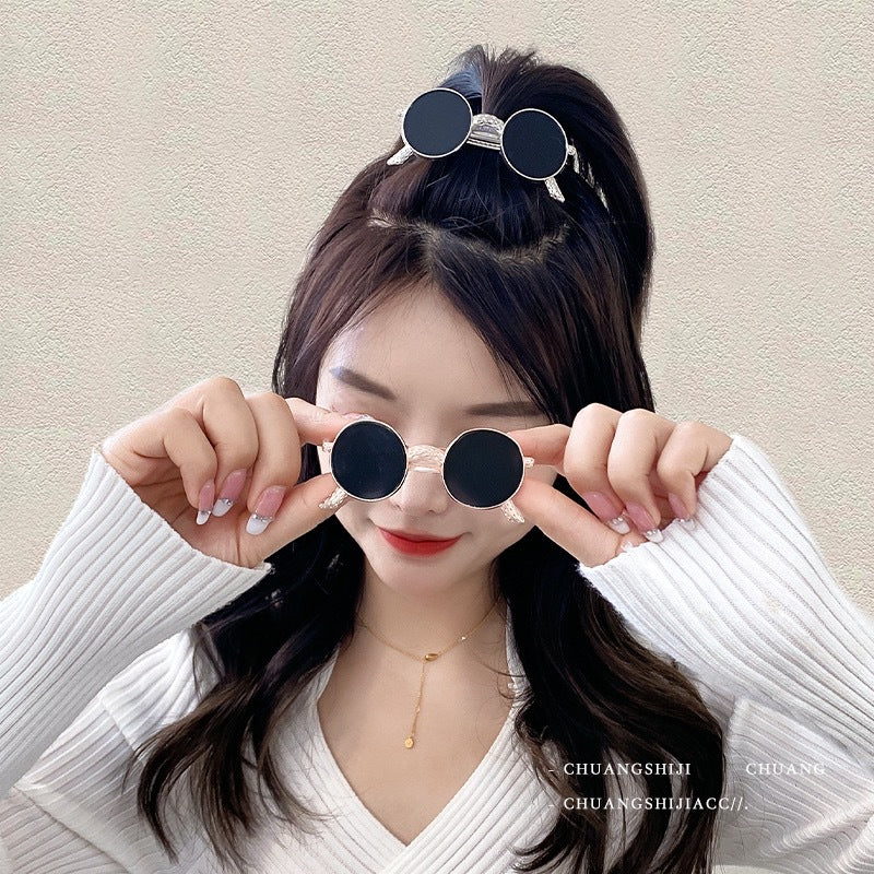 Sunglasses-Shaped Hair Clips