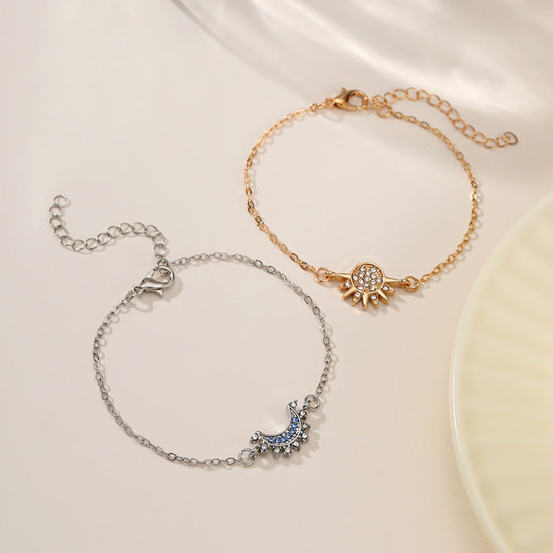 Sun and Moon Couple Bracelet Set