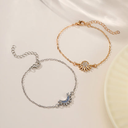 Sun and Moon Couple Bracelet Set