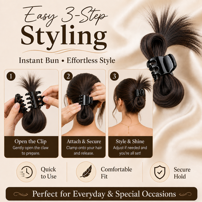 Instant Bow Hair Clip Extention