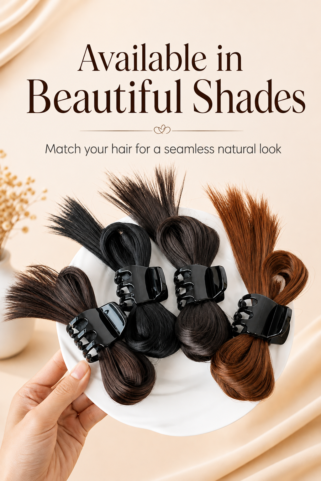 Instant Bow Hair Clip Extention