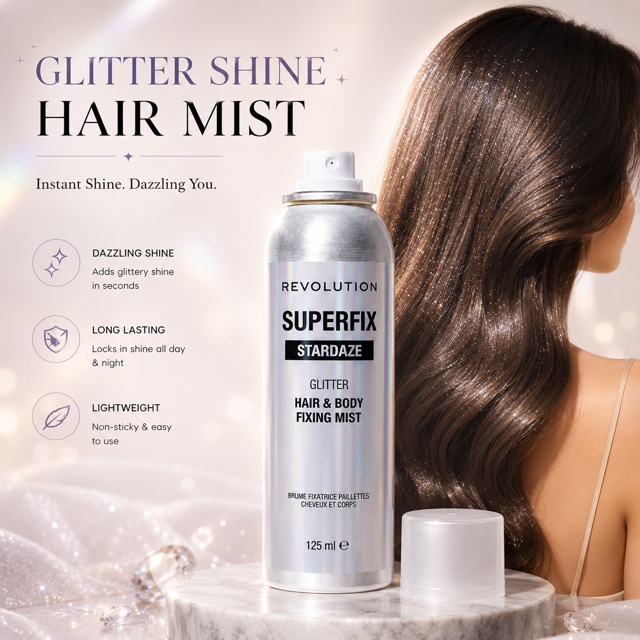 Instant Hair Shine & Finishing Spray
