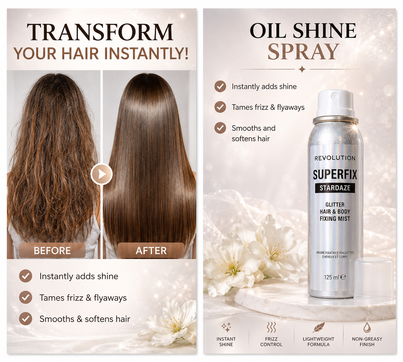 Instant Hair Shine & Finishing Spray