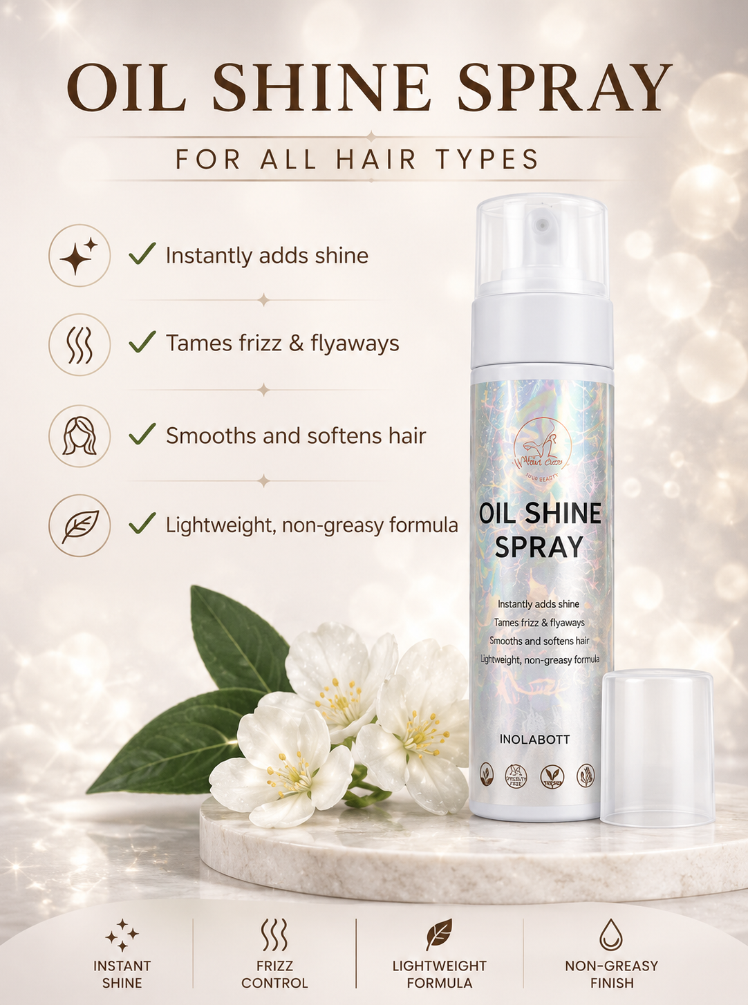 Instant Hair Shine & Finishing Spray