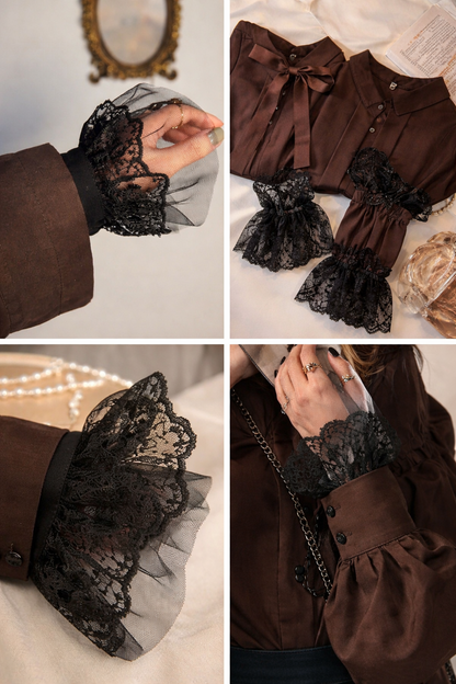 Elegant Lace Detachable Sleeve Cuffs